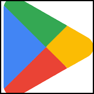 4-color Android phone symbol for downloading app.